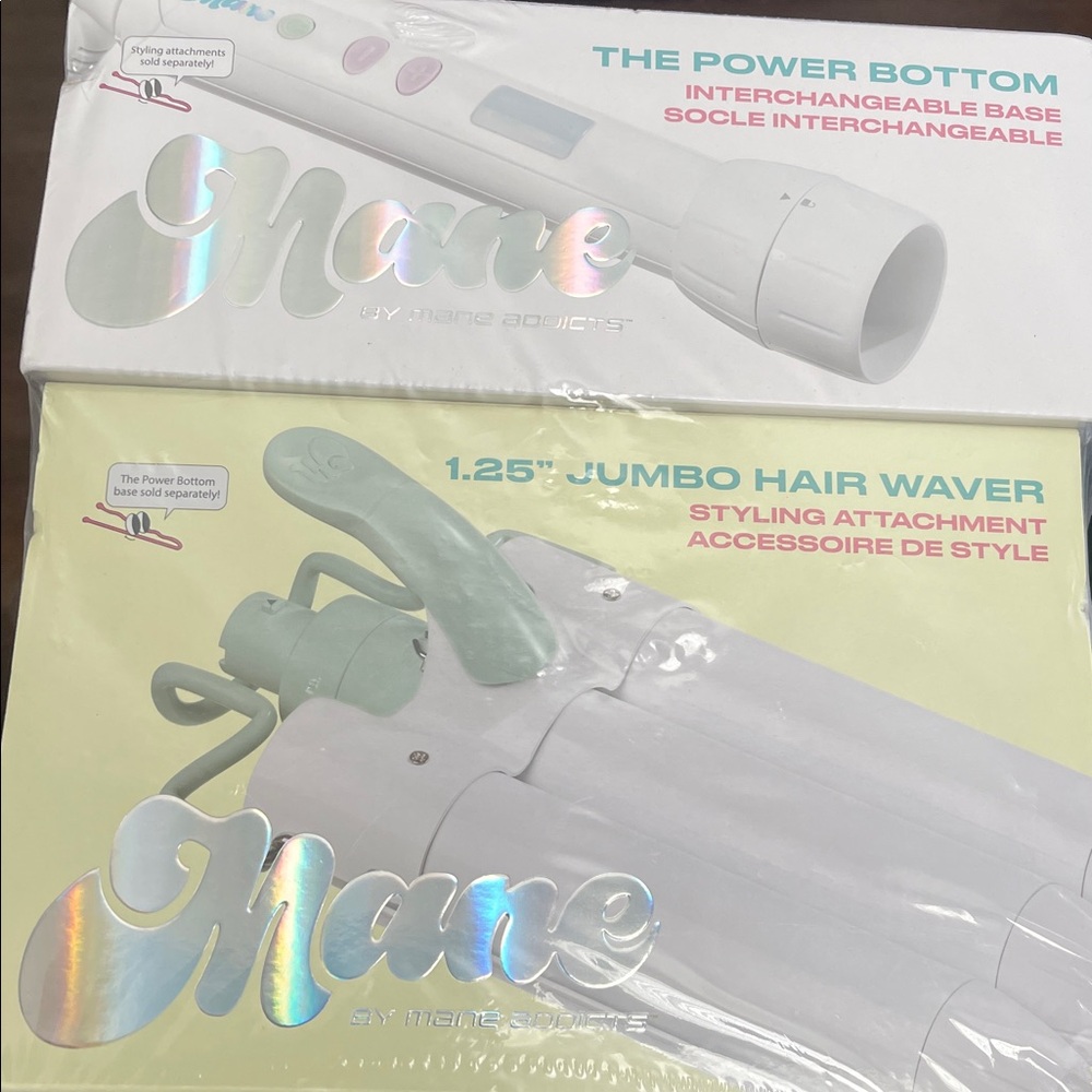 Mane power bottom and hair waver attachment NIB